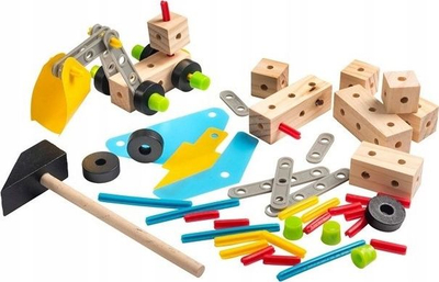 Игра за конструирање Totum Construxions 025288, од дрво, 3+, многуобојна