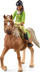 Figurinë lodër Schleich Horse Club Sarah and Mystery, set kalorëse dhe kalë, për kalamaj 5+