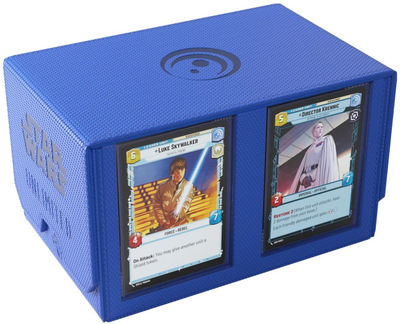 Kутии за карти Gamegenic Star Wars Unlimited Double Deck Pod, за 2 шпила, сина