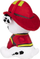 Lodër pelushi Paw Patrol Marshall Movie, 15 cm, e kuqe