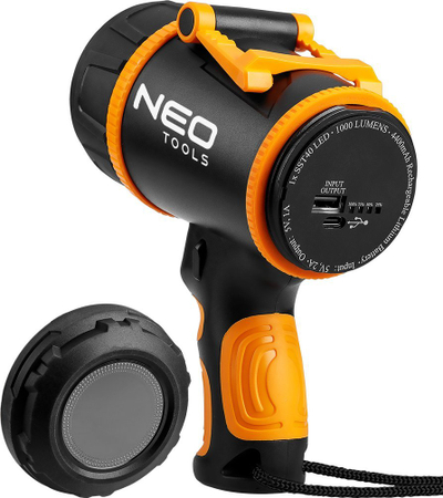 Dritë dore Neo Tools 99-114, LED 1000 lm, rreze 350 m, e zezë