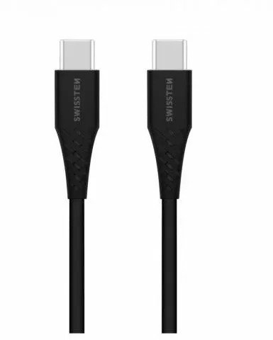 Kabllo USB C në USB C Swissten 71506515, 1 m, e zezë