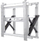 Ѕиден држач B-Tech Universal Heavy Duty Pop-Out, VESA 600x400, микро-подесување, црн