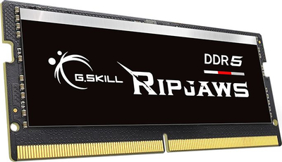 Memorie RAM G.Skill Ripjaws F5-4800S3838A16GX1-RS, 16GB DDR5 SO-DIMM, 4800MHz, e zezë