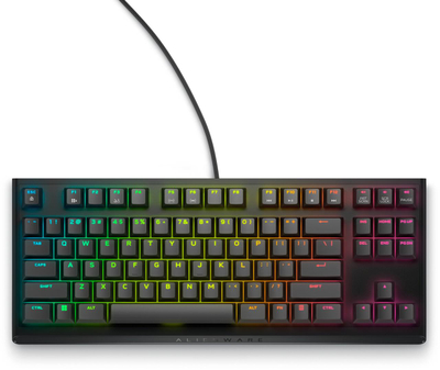 Tastierë gaming Alienware AW420K, mekanike Cherry MX Red, USB, e zezë