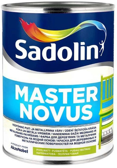 Bojë akrilike Sadolin Paint Master Novus Halfmat, 0.93L, BC Base, gjysmë e mat