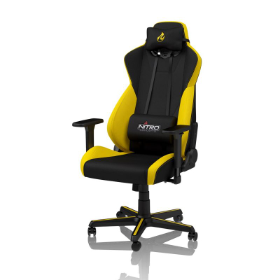 Karrige gaming Nitro Concepts S300, ergonomike, e zezë me të verdhë
