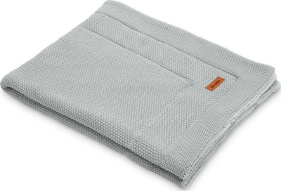 Set krevat për kalamaj Sensillo Knitted Crib me muslin, 2 pjesë, gri