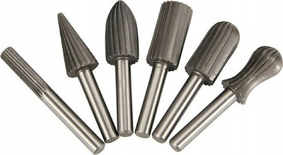 Set frezash metali SILVER, 6 copa, HSS, bosht 6 mm, gri