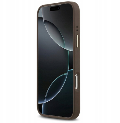Këllëf Guess Hardcase 4G për iPhone 17 Pro Max, smartphone cover, kafe