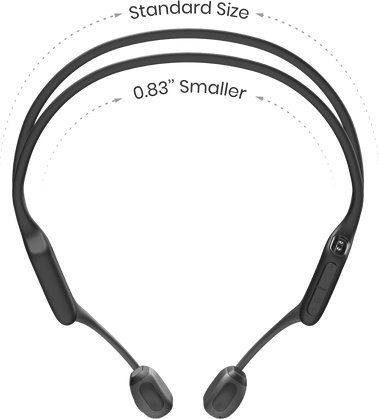 Kufje sportive Shokz OpenRun Pro Mini, pa tela, IP55, të zeza