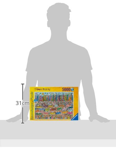 Puzzle Ravensburger James Rizzi City, 5000 copa, shumëngjyrësh
