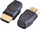 Adapter HDMI PremiumCord, micro HDMI Type D femër në HDMI Type A mashkull, i zi