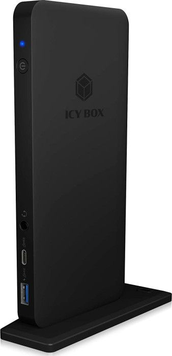 Docking Station ICY BOX IB-DK2405-C, USB-C, 2x DisplayPort HDMI, e zezë