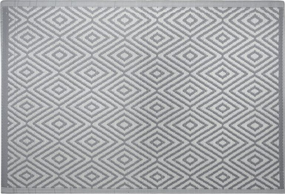 Tapet për oborr Beliani SIKAR, 120x180 cm, polipropilen, gri e çelët