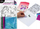 Set kreativ me sticker metalik Derform Unicorn, 5 fletë, shumëngjyrësh