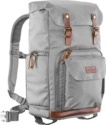 Ранец Mantona GoPro Backpack, за акциона камера, со прегради за додатоци, сив