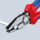 Pinca universale Knipex 03 02 200, 200mm, doreza plastike, të kuqe