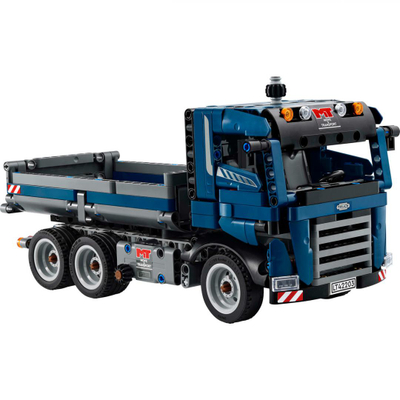 Set ndërtimi kamion Tipping Dump Truck, lodër për fëmijë, me rimorkio ngritëse, shumëngjyrësh