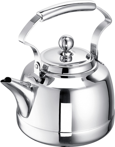 Çajnik Schulte Ufer Nick, çelik inox, bazë ecotherm, argjendtë