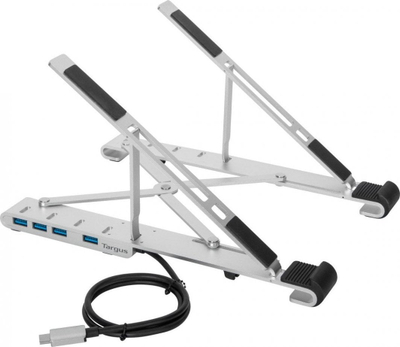 Mbajtëse laptopi Targus Portable Laptop Stand, me USB hub, alumini, gri