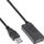 Kabllo zgjatues USB InLine, USB 2.0 aktiv, 10m, i zi