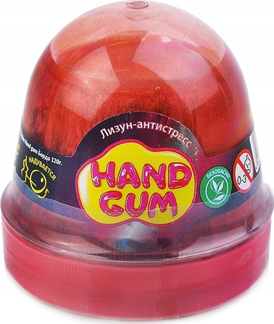 Lojë slime Mr. Boo Hand Gum, 120g, efekt metalik, bordo