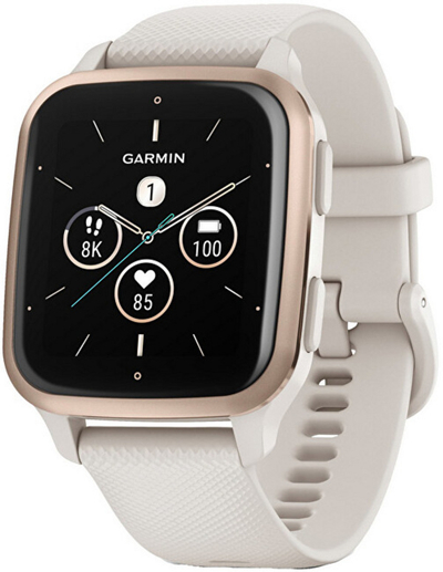 Orë e mençur Garmin Venu Sq 2 Music Edition - Peach Gold/Ivory 010-02700-11
