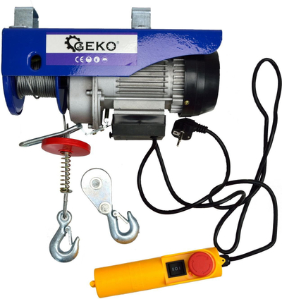 Електричен витло Powermat PM-EHW-1300, 150-300kg, 1300W, црвено