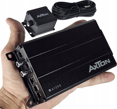 Përforcues makine Axton A1250, 1 kanal mono, i vogël, i zi