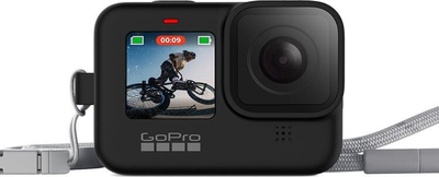 Mbrojtëse silikoni me varëse GoPro HERO11 HERO10 HERO9 Black, e zezë