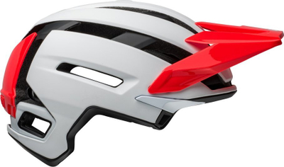 Helmetë çiklizmi Full Face Bell Super Air R Mips Spherical, MTB, e bardhë infrakuqe mat me shkëlqim
