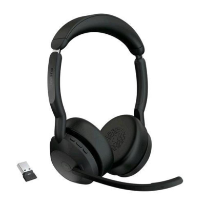 Kufje Jabra Evolve2 55 MS Stereo, Link 380 USB A, me ANC, të zeza