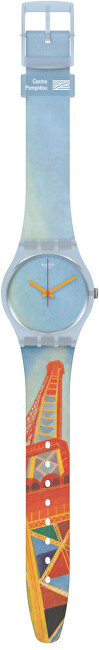 Orë SWATCH GZ357, e kaltër/portokalli