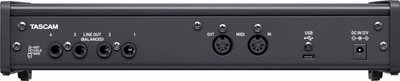 Interfejs audio USB Tascam US-4x4HR, 4 hyrje 4 dalje, 24 bit 192 kHz, i zi