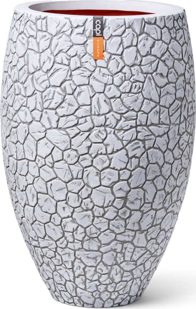 Vazo zbukuruese Capi Clay Elegant Deluxe, 50 x 72 cm, ivory