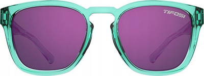 Syze dielli Tifosi Smirk Aqua Shimmer, lente polikarbonat, 100% UV, ngjyrë aqua vjollcë