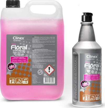 Средство за чистење под Clinex Floral Blush, концентриран течен раствор, 10L
