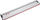 Shinë udhëzuese Flex GRS 80, alumin, 80cm, argjend