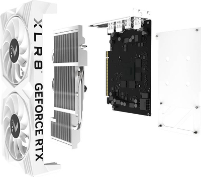 Kartelë grafike PNY GeForce RTX 4060 XLR8 Verto DF OC White Edition 8GB GDDR6
