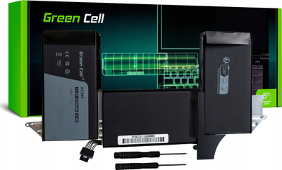 Bateri laptopi Green Cell A2389, 2700mAh, për MacBook Air M1 13 A2337, e zezë