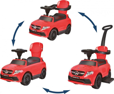 Makinë lodër për kalamaj Buddy Toys BPC 5211, 3 në 1, tip Mercedes, e kuqe
