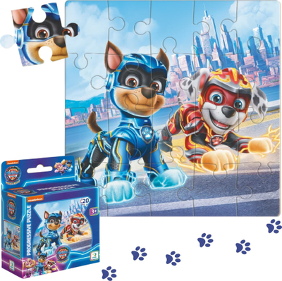 Puzzle Dodo Paw Patrol Chase dhe Marshall, 20 copa, shumëngjyrësh