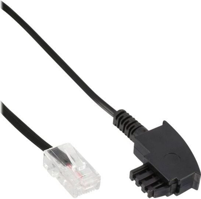 Kabllo telefoni InLine TAE F në RJ45 8P2C, 2 metra, e bardhë
