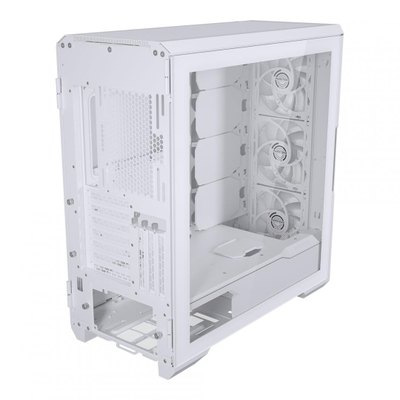 Kase PC Phanteks Eclipse G500A DRGB, xham i temperuar, 3 ventilatorë 140mm ARGB, e bardhë