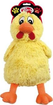 Lodër për qen Aqua Nova Petnova Chicken Plush 4140, 38cm, e verdhë