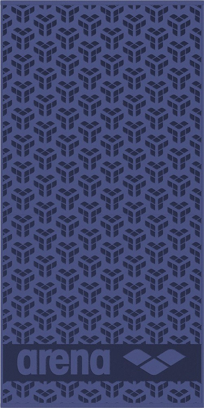 Peshqir pambuku Arena Monogram, 180x90cm, gri asphalt
