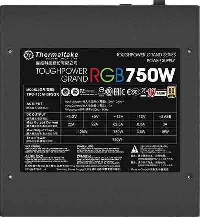 Burim energjie Thermaltake Toughpower Grand RGB PS-TPG-0750FPCGEU-S ATX, 750W