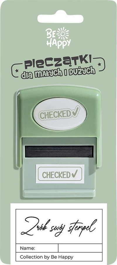 Vulë vetëngjyrosëse Kukartka “Checked”, me shkrimin “Checked”, ngjyrë normale