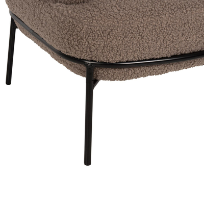 Kolltuk Agnes 74x71x83Hcm (HM9525.25), kaftë/ zezë